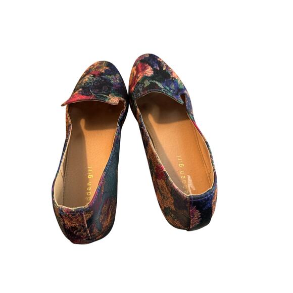 Madden girl hello floral tapestry  women’s size 9.5 flats - Picture 3 of 5